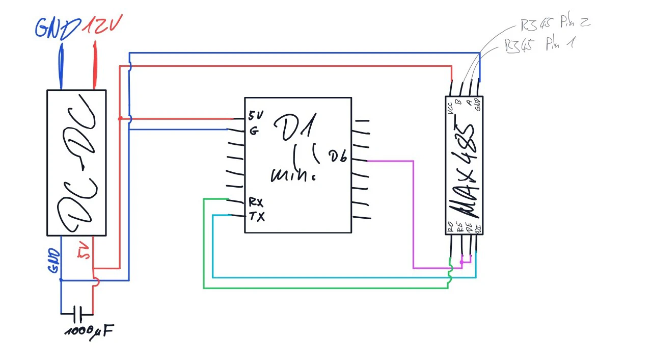 Wiring schema of my board